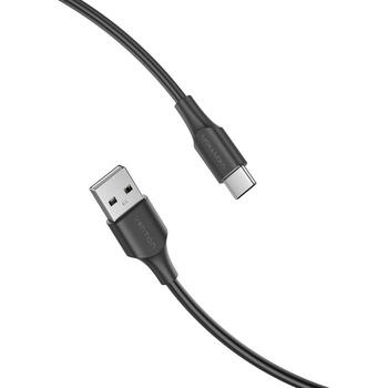 Vention USB 2.0 A Male uz C Male 3A kabelis 2M melns CTHBH, 2m, 3A, 0.48Gbit/s, PVC, Ni pārklājums (CTHBH)