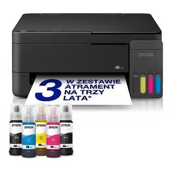 Epson Многофункциональный струйный принтер EcoTank L3310 C11CL61401, A4, 5760x1440 dpi, 33 ppm, 15 ppm, Wi-Fi, USB 2.0 (C11CL61401)