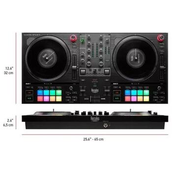 Hercules DJ контроллер DJControl Inpulse T7 4780928, 1 моно, USB подключение, портативный, колонки (4780928)