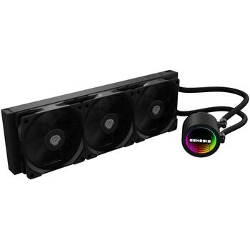 Genesis AIO šķidrumu dzesētājs, NLG-2320, 360 mm, 80 cfm, 3 ventilatori, PWM atbalsts, 2400 RPM sūknis (NLG-2320)