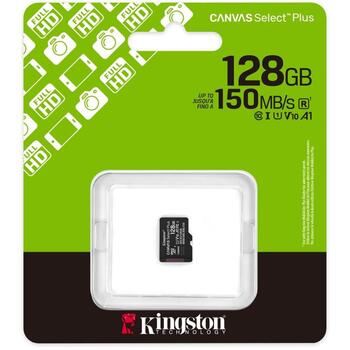 Kingston 128GB microSDXC Canvas Select Plus Gen3 150R A1 SDCS3/128GBSP, 150MB/s, A1, UHS-I, Class 10 (SDCS3/128GBSP)