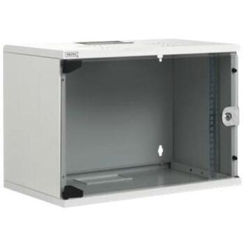 Digitus Серверный шкаф DN-19 09-U-S-1, 9U, 19 дюймов, 400 мм, IP20, запираемая стеклянная дверь, регулируемые направляющие, сталь (DN-19 09-U-S-1)