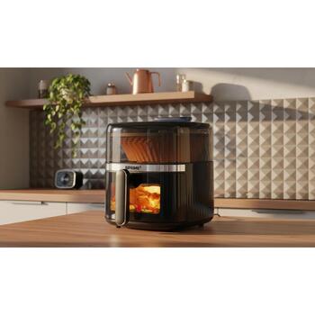 Prime3 Gaisa fritieris SAF51, 1500W, 6l, 1 grozs, 12 programmas, skārienekrāns, tvaika funkcija (SAF51)