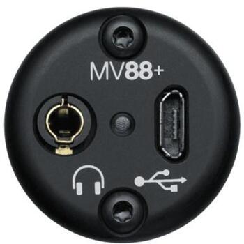 Shure MV88+ VIDEO KIT, настольный микрофон, MV88+DIG-VIDKIT, 24 бит, 48 кГц, 3.5 мм, USB, 1 см, 180 г, кардиоидный (MV88+DIG-VIDKIT)