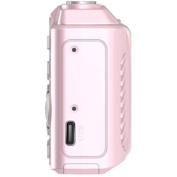 Denver Компактная камера DCA-4818 Rose 112170000010, 2.8'' LCD, 5 МП, CMOS, MicroSD до 64 ГБ, USB-C, 8x цифровое увеличение (112170000010)