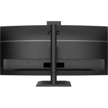 Aoc монитор CU34E4CW, 3440 x 1440, 120 Гц, 4 мс, 350 кд/м², 2xHDMI, USB-C, 90W PD, 5MP камера, KVM, черный (CU34E4CW)