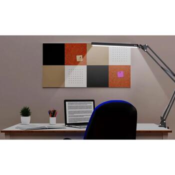 Media-Tech MT224 Flex pieskrūvējama LED galda lampa, 5.6W, 3000-6500K, IP20, melna (MT224)
