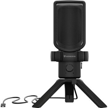 Genesis Radium 250 NGM-2352, USB-C, kondensatora mikrofons, kardioīds, -40 dB, 50-16k Hz, RGB, trokšņu samazināšana (NGM-2352)