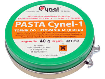 Toya Паяльная паста 76835, 40 г, канифоль, 1.1.2.C по PN EN 29454, луженые, медные, латунные и никелированные поверхности, пайка (76835)