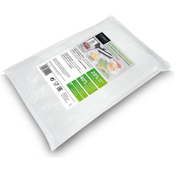 Вакуумные пакеты для продуктов 20×30 см 60 шт 4 Stars Structured Bags 01121 Caso (01121)