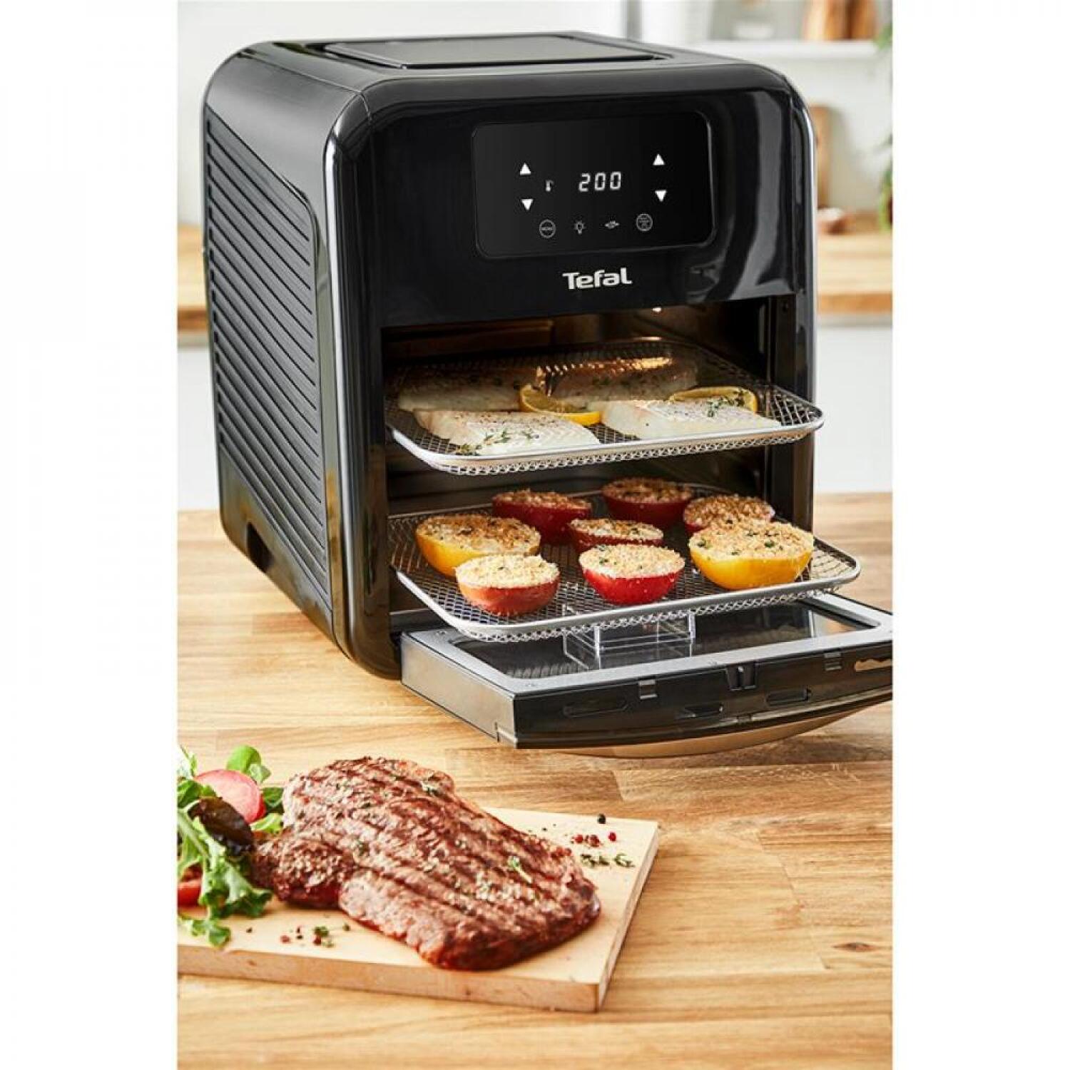 Tefal karstā gaisa friteris cepeškrāsns un grils FW501815, 2050 W, 11 L, 9 funkcijas, 6 personām, melns (FW501815)