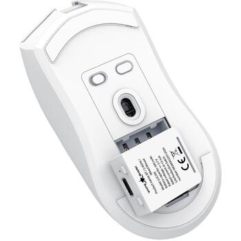 White Shark Pele LUCAN-W WGM-5022, 12000 DPI, 5 pogas, USB-C, 300 mAh, RF 2.4 GHz, Bluetooth, optiskais sensors (LUCAN-W)