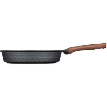 Resto cepamais pannas statīvs 93511 28 cm, 4 slāņu Pfluon, ergonomiska rokturis, indukcijas saderīgs, melns, koka krāsa (93511)