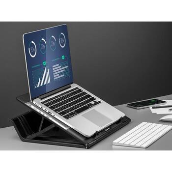 Tracer Охлаждающая подставка Officer 17 TRASTA46890, 17 дюймов, USB хаб, тихие вентиляторы (TRASTA46890)