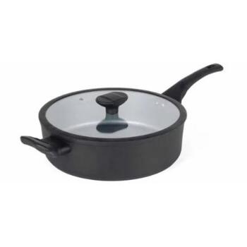 Russell Hobbs сковорода RH01857EU7, 24см, черная, 7.3см, с крышкой, алюминий, без PFOA, эргономичная ручка (RH01857EU7)