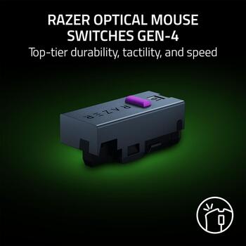 Razer bezvadu spēļu pele Cobra HyperSpeed RZ01-05570100-R3G1, 26000 dpi, 2.4 GHz, Bluetooth, USB-C, 62 g, RGB, 7 pogas (RZ01-05570100-R3G1)