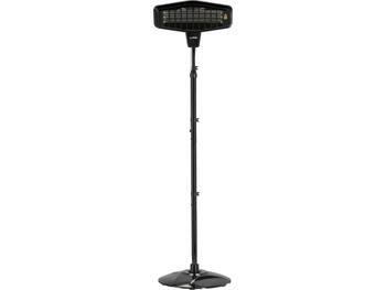 Lund infrasarkanais sildītājs 68793, 2200 W, 25 m², IP24, kvarca lampa, 5000 h, tālvadība, statīvs (68793)