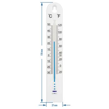 Bioterm Универсальный термометр 014702, -30°C до +50°C, пластик, настенный (014702)