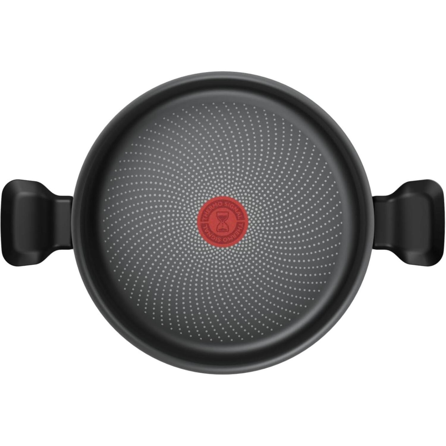 Tefal Кастрюля H0567042, 24см, алюминий, стеклянная крышка, титановое покрытие, подходит для всех плит (H0567042)