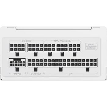Gamemax barošanas bloks GS 850G WH, 850 W, SFX, balts, pilnībā modulārs, 80 PLUS Gold, 1 x 24 pin ATX, 1 x 8 pin CPU (GS 850G WH)