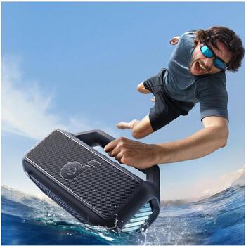 Anker Soundcore Колонка Boom 2 A3138012, 80 Вт, 45-20k Гц, Bluetooth 5.3, водонепроницаемая, портативная, черная (A3138012)