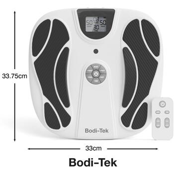 Bodi-Tek Masāžas ierīce BT-CRBO5-EU/1,1, 2 kanāli, 4 elektrodu spilventiņi, 15 režīmi, 20 intensitātes līmeņi, USB uzlādējams (BT-CRBO5-EU/1,1)