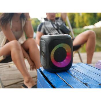 Tracer Cube20 TWS колонка TRAGLO47753, 20W, 3600mAh, Bluetooth 5.4, FM радио, RGB подсветка, 100Hz-20kHz (TRAGLO47753)