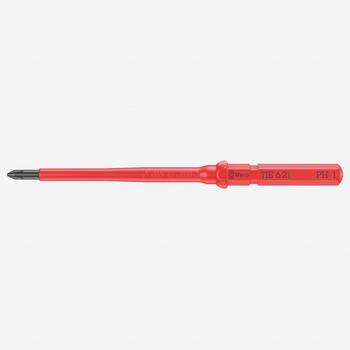 Wera 006510 KK VDE 62 i, PH1 x 157mm, изолированная, 1000В, шестигранный хвостовик, Wera Black Point (05006510001)