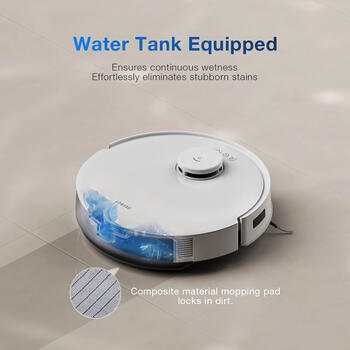 Ecovacs DEEBOT N20 робот-пылесос сухая уборка Smart навигация 1200 Pa Wi-Fi 5200 mAh 0.3 L белый (DEEBOT N20)