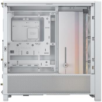 Corsair корпус для ПК FRAME 4000D RS ARGB CC-9011297-WW, Mid-Tower, белый, ATX, 3x120мм ARGB вентилятора, закаленное стекло (CC-9011297-WW)