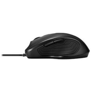 Asus Ergonomiskā pele UX300 PRO 90XB04B0-BMU000, 3200 DPI, USB 2.0, 6 pogas, melna, pretslīdoši sānu paneļi (90XB04B0-BMU000)
