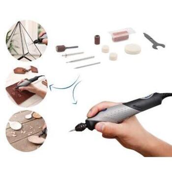 Bosch Dremel Stylo+ 2050-15 F0132050JM, 9W, 100-240V, 5000-22000 apgr/min, 15 piederumi, kompakta (F0132050JM)