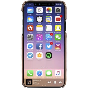 Krusell Задняя крышка 61104-4, 5.8'', коричневая, совместима с Apple iPhone XS/X, натуральная кожа (61104-4)