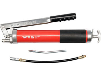 Yato Smērvielu izspiedējpistole YT-07042, 600cm³, 27-41MPa, alumīnijs, stingais un elastīgais uzgalis, smērvielu iepilde (YT-07042)
