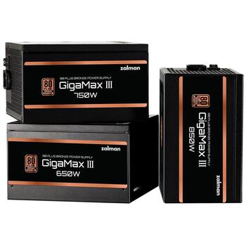 Zalman GigaMax III barošanas bloks ZM850-GV3, 850W, 200-240V, 50/60Hz, 70.83A, 80 PLUS Bronza, daļēji modulārs (ZM850-GV3)