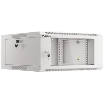 Lanberg Настенный шкаф WFFA-5604-10S, 4U, 600mm, 60kg, RAL7035, стеклянные двери, IP20 (WFFA-5604-10S)