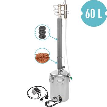 Browin дистиллятор HawkStill ColdFingers 343010, 60L, 60.3mm, 3500W, регулятор мощности, Tri-Clamp, INOX (343010)