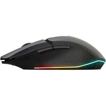 Trust USB оптическая мышь GXT 112 FELOX, 4800 DPI, 80ч работы от аккумулятора, 6 кнопок, RGB подсветка, USB приемник в комплекте (25070)