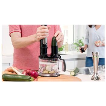 Braun Ручной блендер MQ7087, 1000Вт, 1.2Л, 0.35Л, 1 скорость, нержавеющая сталь, без BPA, можно мыть в посудомоечной машине (MQ7087)