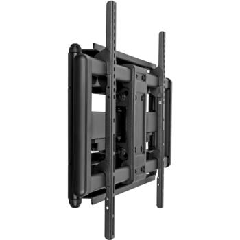 Sbox televizora kronšteins PLB-7486, 43-100 collas, 120kg, 200x200-800x400mm, melns, tērauds, noliecams, griežams (PLB-7486)