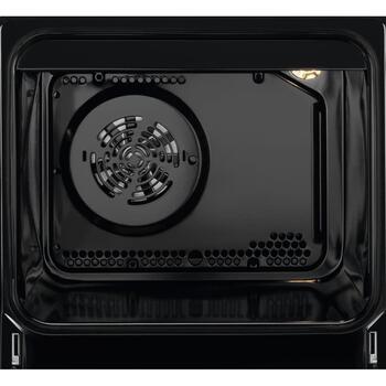 Electrolux LKK560011W gāzes plīts ar elektrisko cepeškrāsni, 50cm, 58l, 3000W, 2000W, 1000W, A, SteamBake, AirFry, AquaClean (LKK560011W)