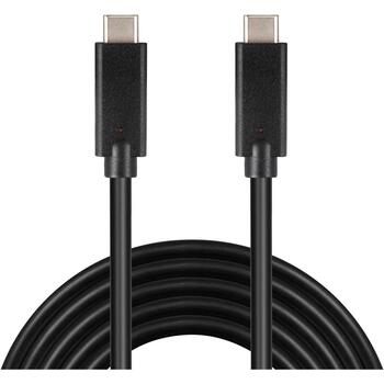 Sandberg USB-C к USB-C 2м 136-09, 2м, USB C, USB C, USB 3.2 Gen 2 (3.1 Gen 2), мужской/мужской, черный (136-09)