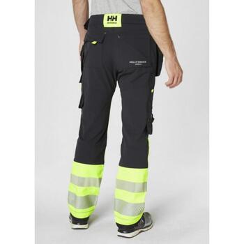 Helly Hansen Hi-vis bikses Icu 77471_369-C48&HH, C48, CL1, dzeltenas/melnas, ar kabatām, 4 virzienu elastīgs materiāls (77471_369-C48&HH)