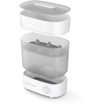 Philips Avent паровой стерилизатор SCF291/00, для 6 бутылочек, 10 мин, 99,9% микробов, PP, 304x183x359 мм (SCF291/00)