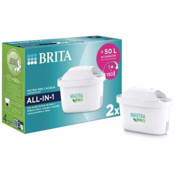 Brita MAXTRA PRO картридж для воды MAXTRA2, 2 шт., 50% биопластик, снижает хлор, свинец и медь (MAXTRA2)