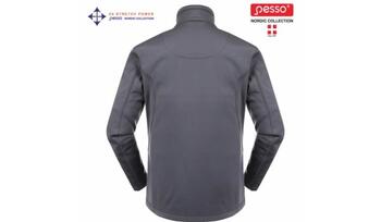 Pesso DZP725PXL Куртка, серая, XL, 4-сторонняя эластичность, молния, боковые карманы, 100% полиэстер (DZP725PXL)