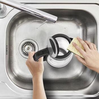 Tefal Чайник KI605830, 2200 W, 1.7 L, стекло, 360° поворотная база, черный (KI605830)