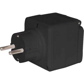 Denver Viedā kontaktligzda PLO-108 118141100060, IP-44, 16A, 2,4GHz, balss vadība, tālvadība, Tuya saderīga (118141100060)