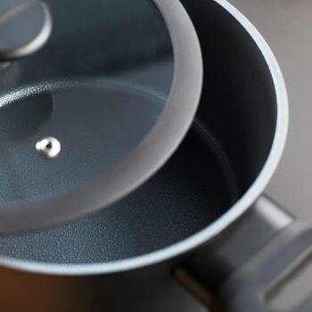Russell Hobbs высокий кастрюля RH01863EU7, 20см, черный, алюминий, 10см, с крышкой (RH01863EU7)