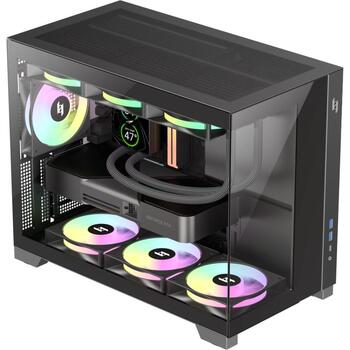 Gamemax korpuss NEX C33 BK, Micro ATX, 5 paplašināšanas sloti, 1x3.5